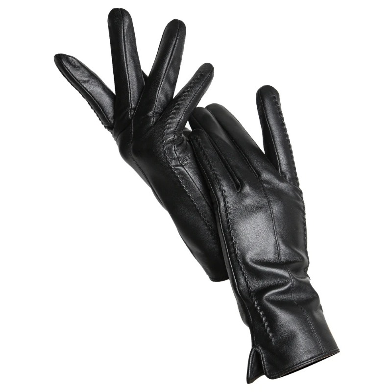 Leather Driving Glove - Женские перчатки из овчины, зимние теплые