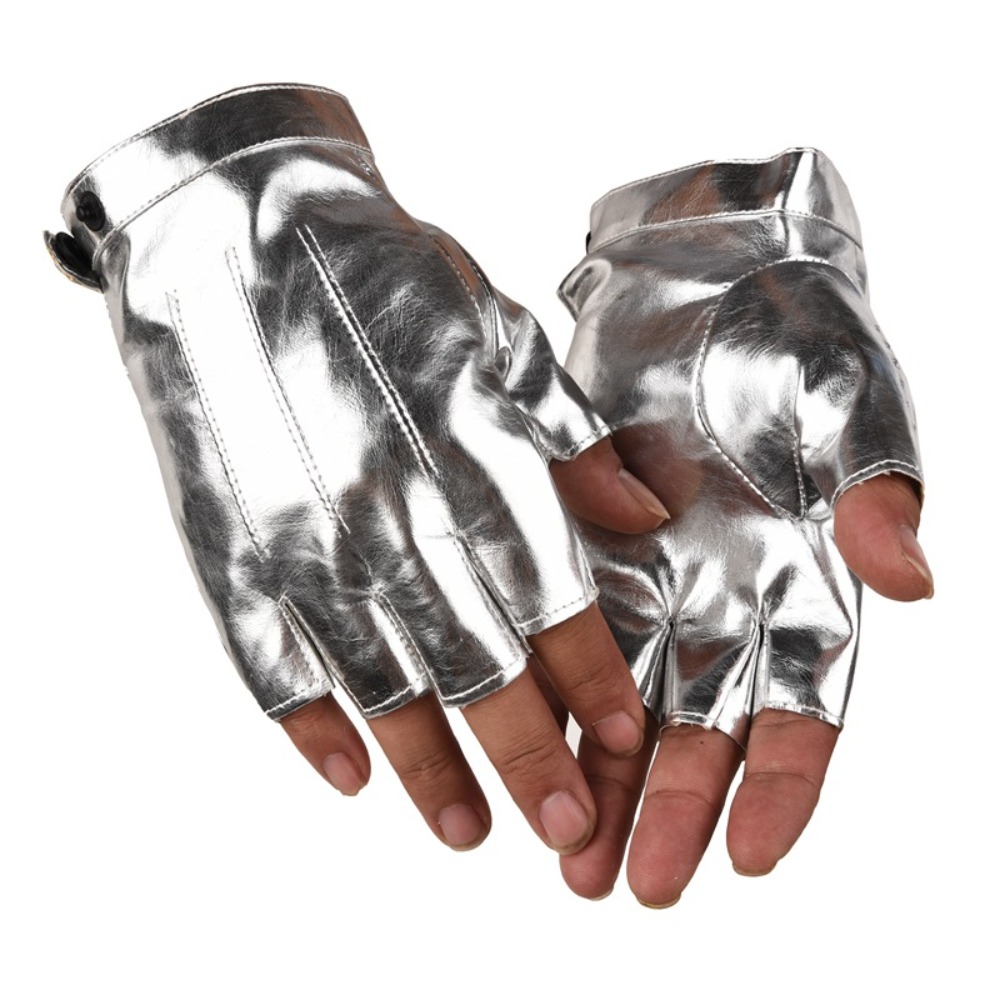 Leather Driving Glove - Модные панк-перчатки из искусственной кожи для