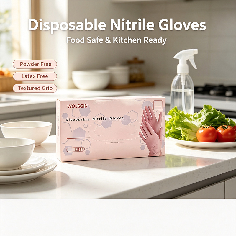 Rubber Glove Cleaning - 20/50/100/200 розовых одноразовых нитриловых перчаток без