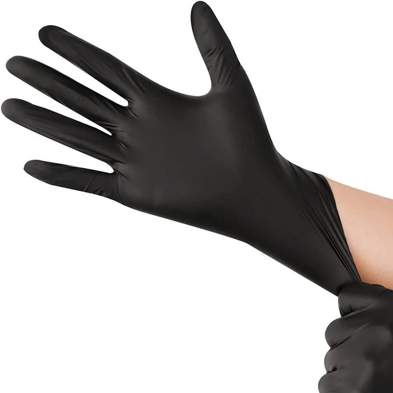 10/20/50/100 шт. черные нитрил – обзор и цена Nitrile Mechanic Glove