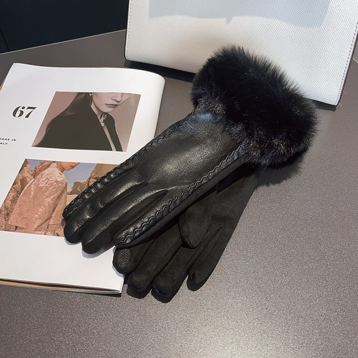 Женские зимние роскошные перча – обзор и цена Leather Driving Glove