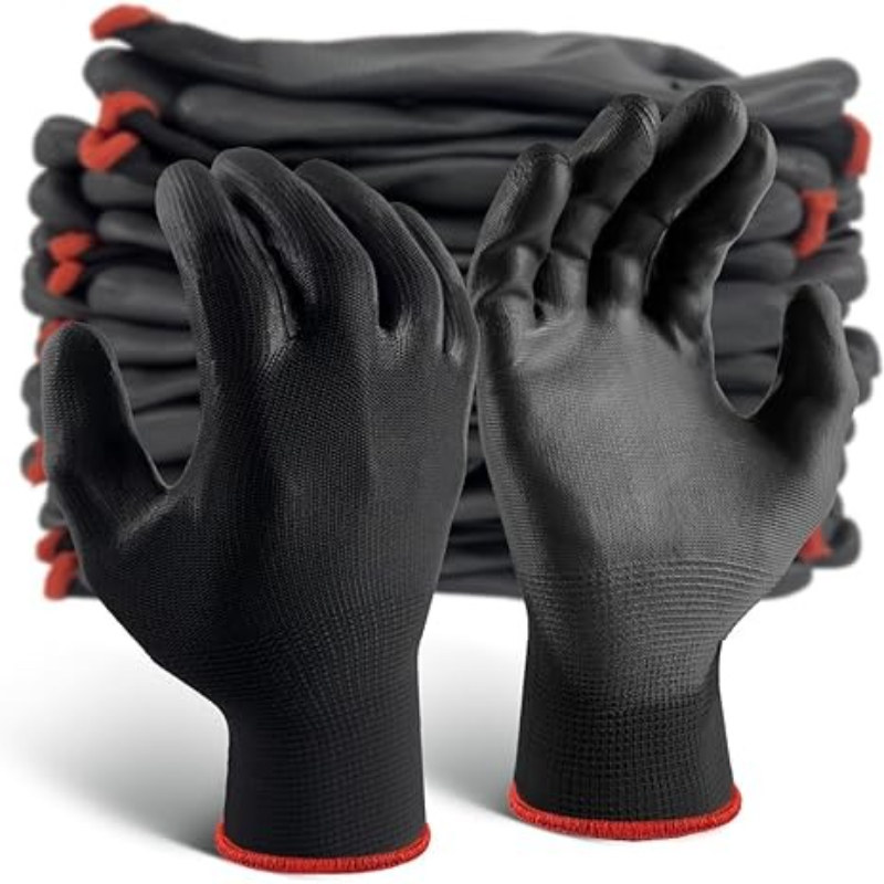 6/12/18 шт. черные перчатки с  – обзор и цена Nitrile Mechanic Glove